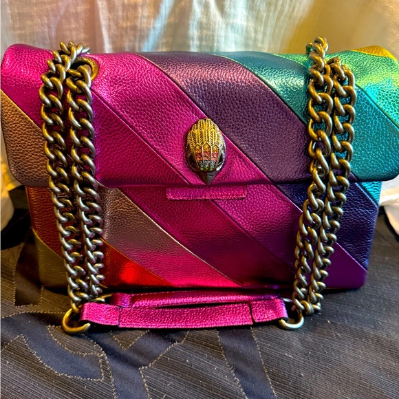 Kurt Geiger Handbags - Vibrant metallic rainbow handbag - new/never used!